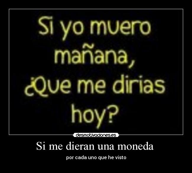 Si me dieran una moneda  - 
