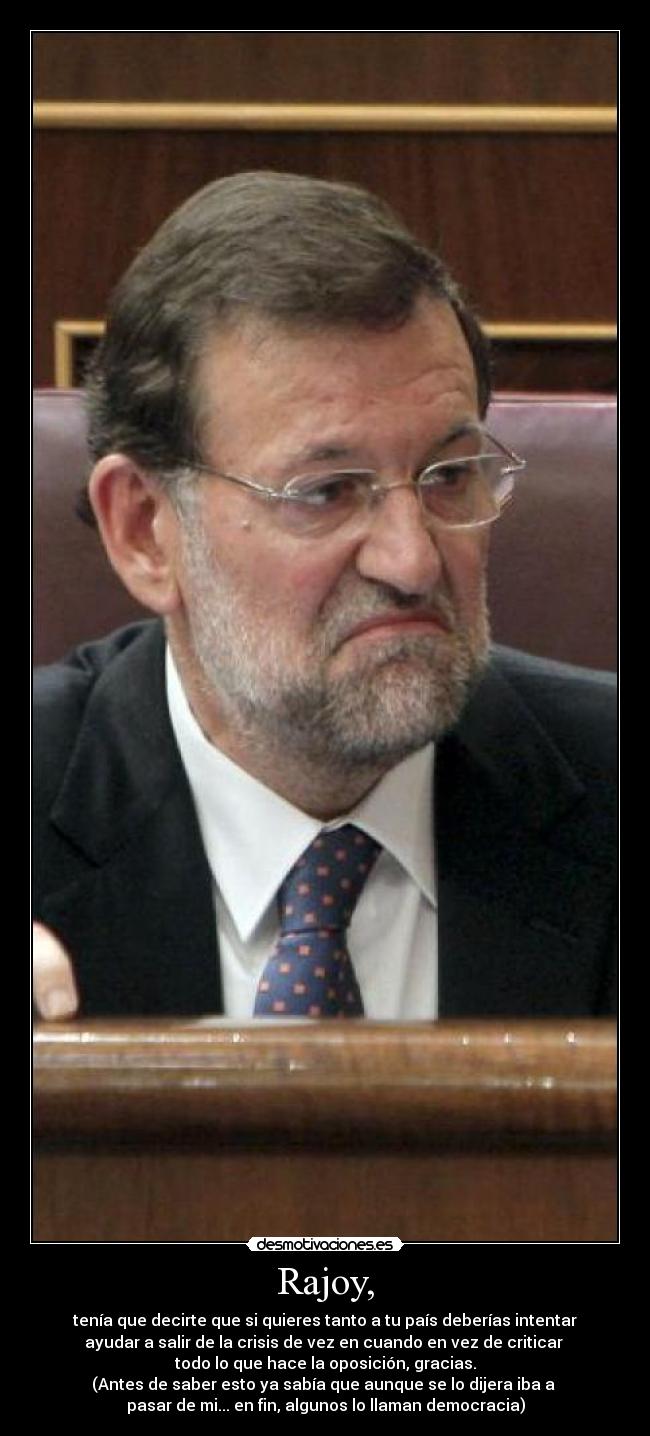 Rajoy, -