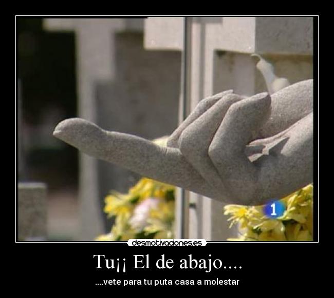 Tu¡¡ El de abajo.... - ....vete para tu puta casa a molestar