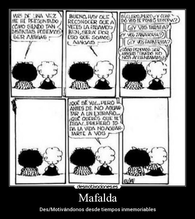 Mafalda - Des/Motivándonos desde tiempos inmemoriables