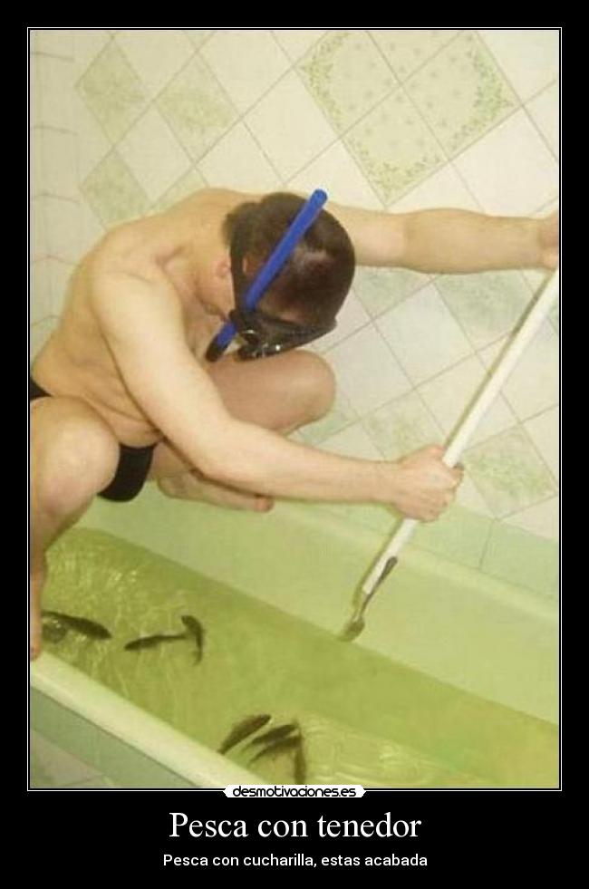 Pesca con tenedor - Pesca con cucharilla, estas acabada