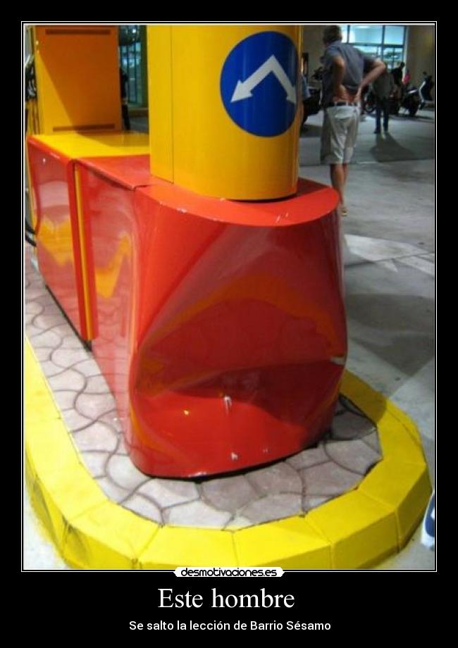 Este hombre - Se salto la lección de Barrio Sésamo