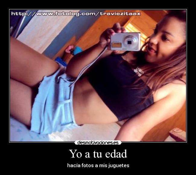Yo a tu edad - hacía fotos a mis juguetes