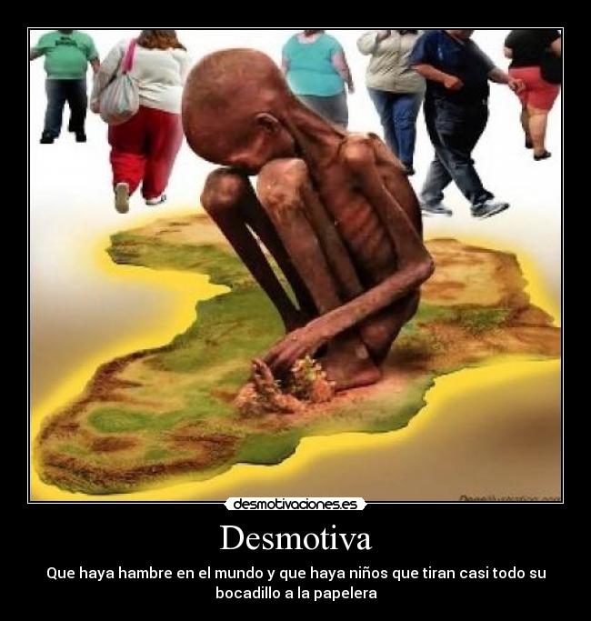 carteles hambre ninos verguenza desmotivaciones
