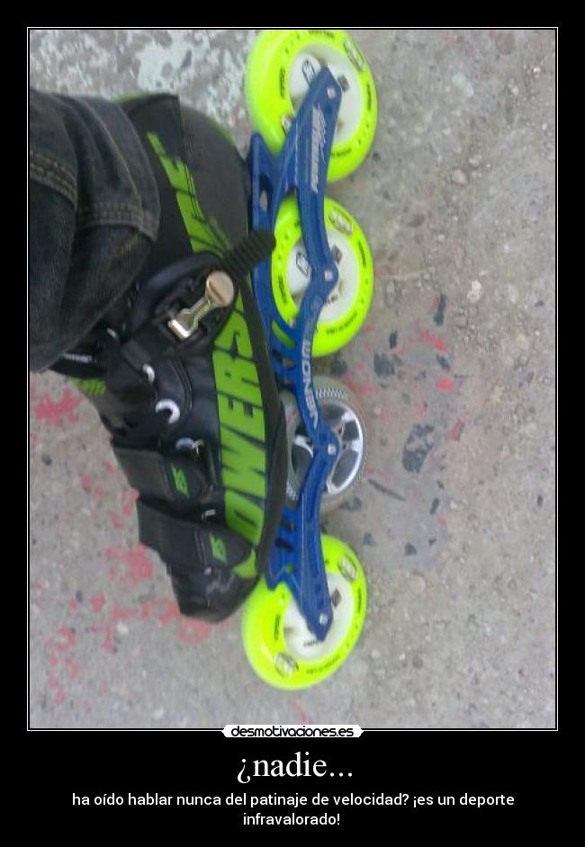 ¿nadie... - ha oído hablar nunca del patinaje de velocidad? ¡es un deporte infravalorado!
