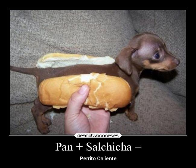 Pan + Salchicha = - 