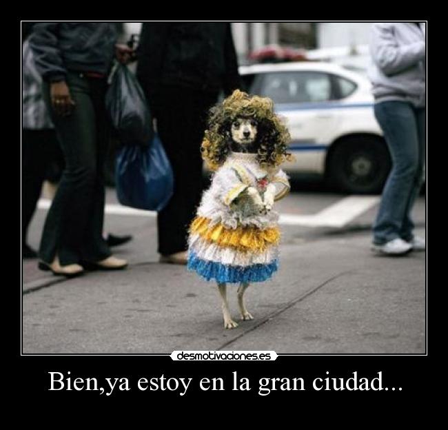 Bien,ya estoy en la gran ciudad... -