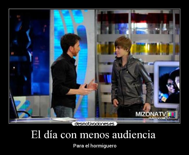 El día con menos audiencia -