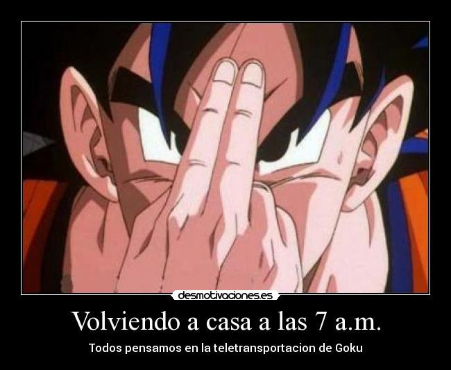 Volviendo a casa a las 7 a.m. -