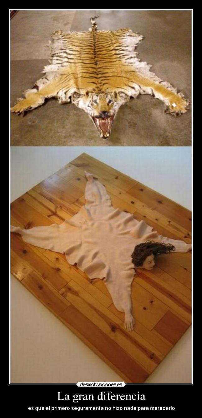 La gran diferencia - es que el primero seguramente no hizo nada para merecerlo