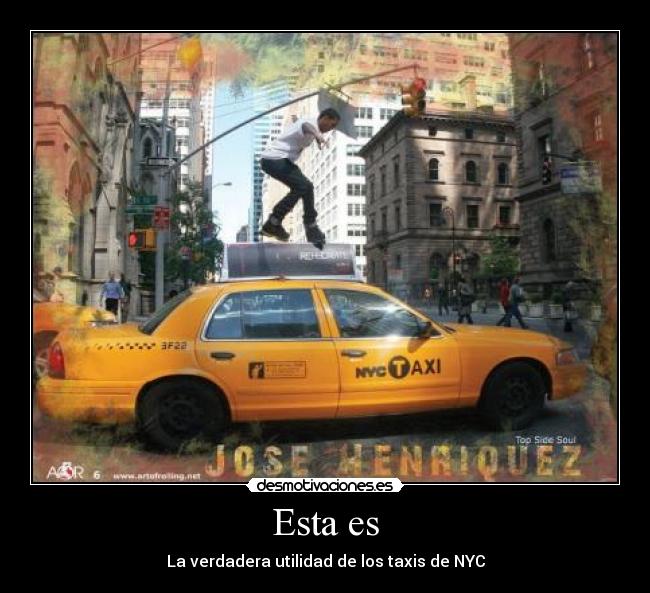 Esta es - La verdadera utilidad de los taxis de NYC