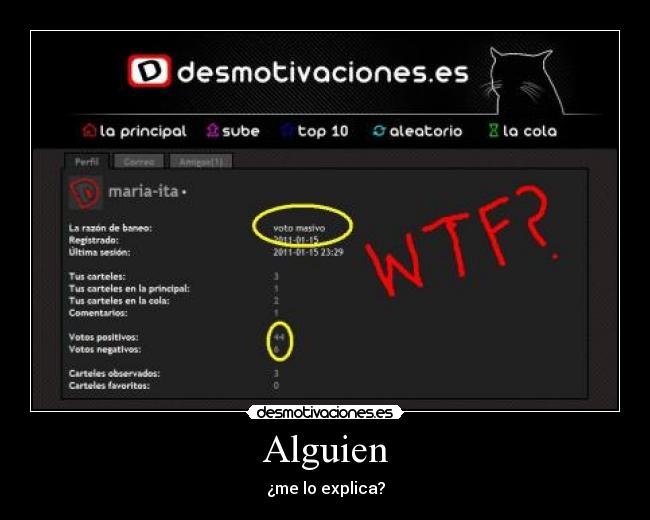 Alguien - ¿me lo explica?