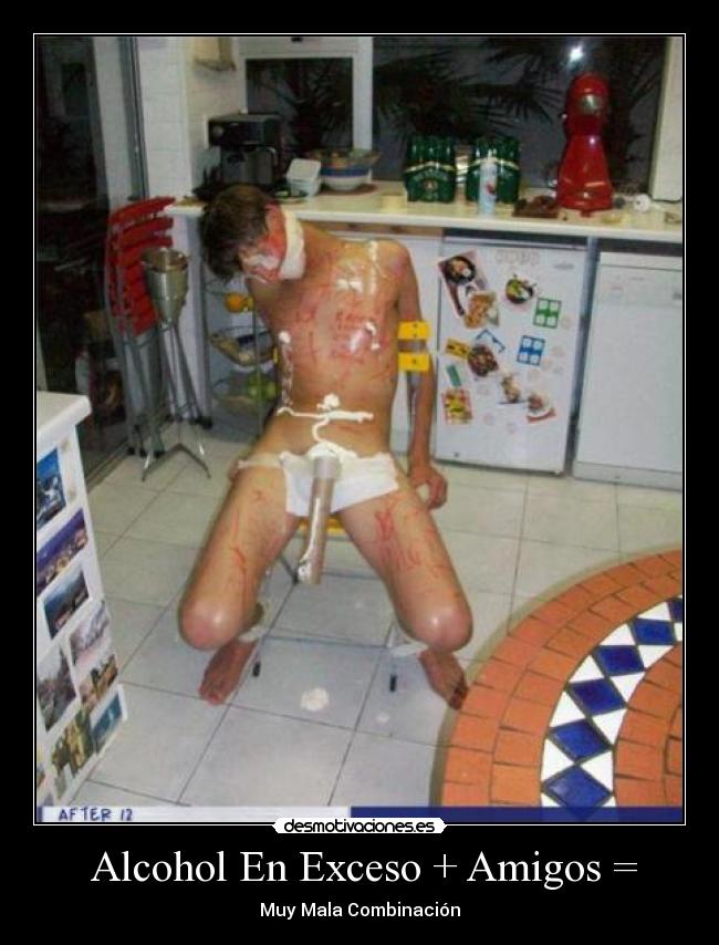Alcohol En Exceso + Amigos = -