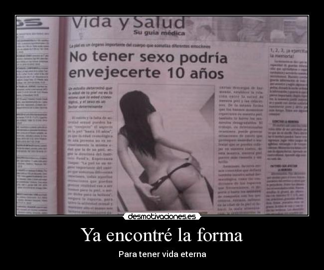 Ya encontré la forma - Para tener vida eterna