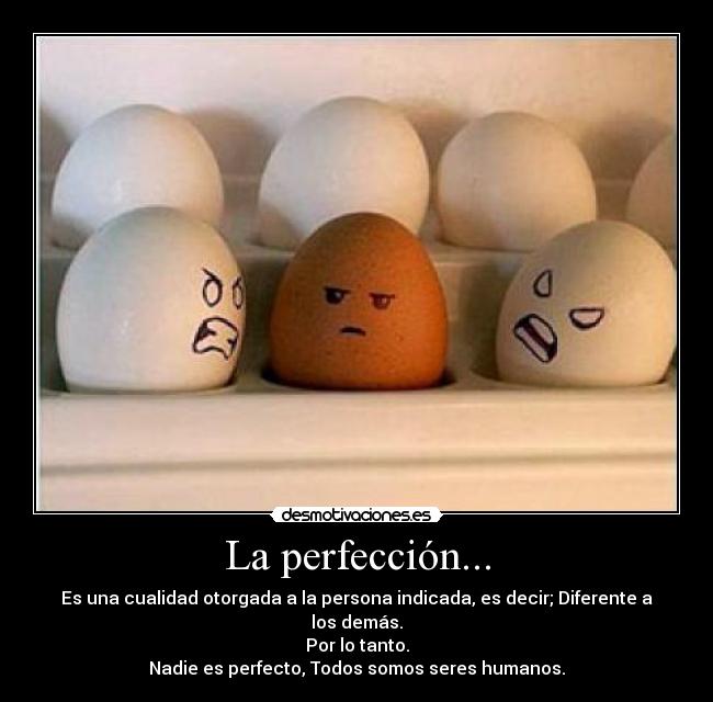 La perfección... - 