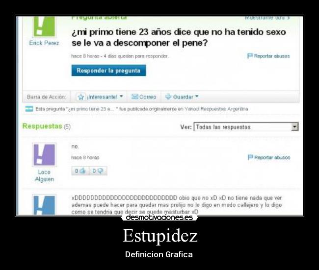 Estupidez - Definicion Grafica