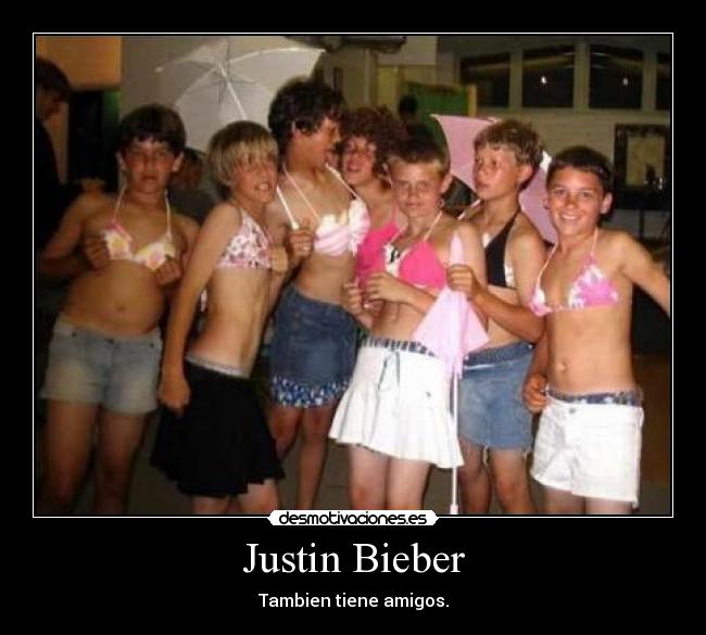 Justin Bieber - Tambien tiene amigos.