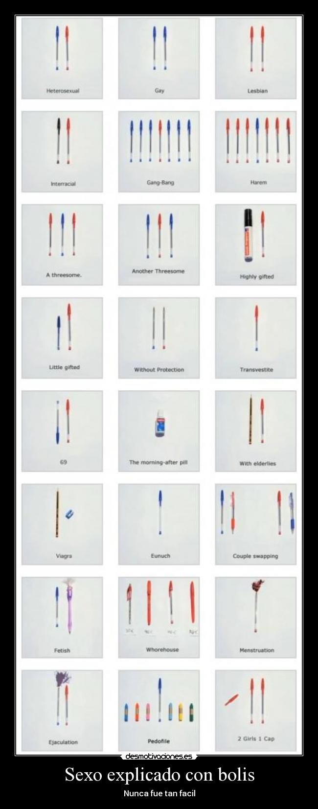 Sexo explicado con bolis -