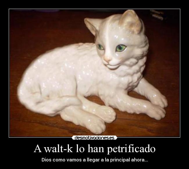 A walt-k lo han petrificado - Dios como vamos a llegar a la principal ahora...