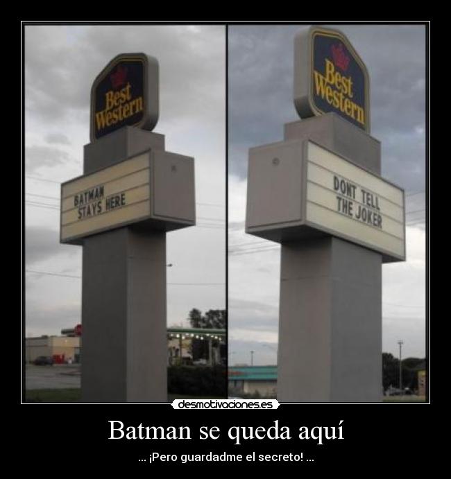 Batman se queda aquí - 