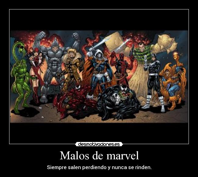 Malos de marvel -