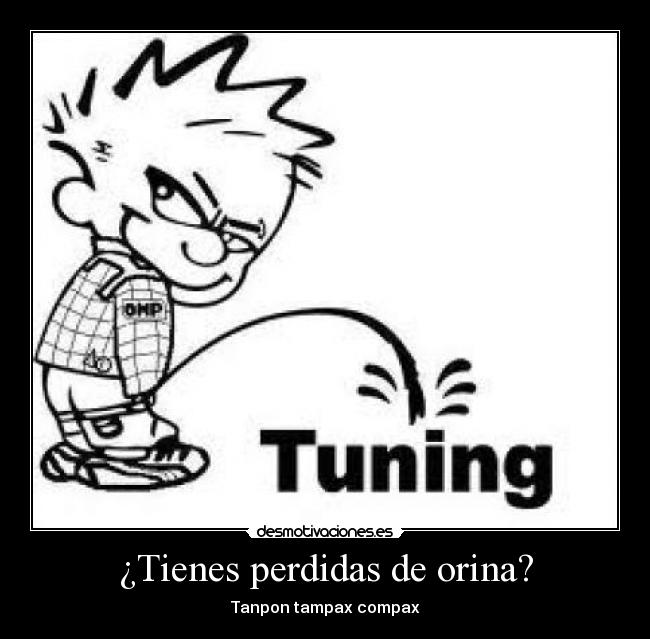 ¿Tienes perdidas de orina? - Tanpon tampax compax