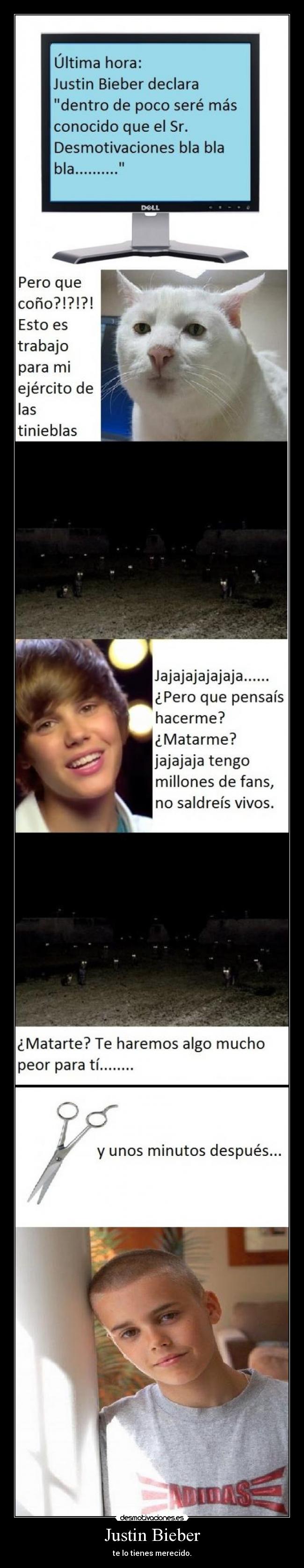 Justin Bieber - te lo tienes merecido.
