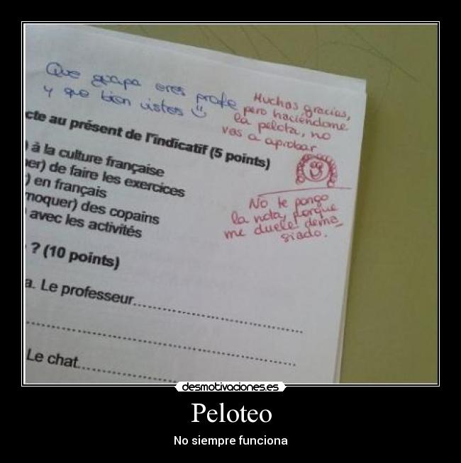 Peloteo - No siempre funciona