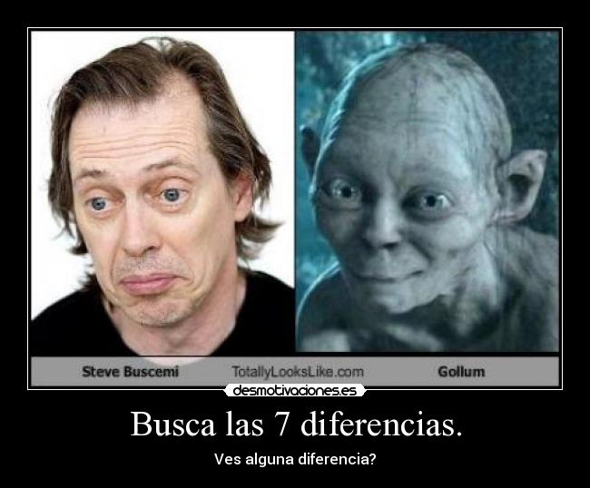 Busca las 7 diferencias. - Ves alguna diferencia?