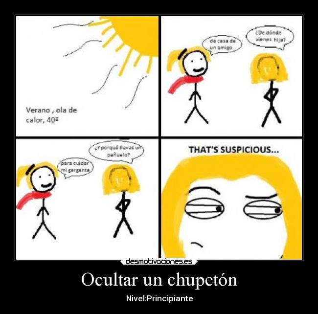 Ocultar un chupetón - Nivel:Principiante