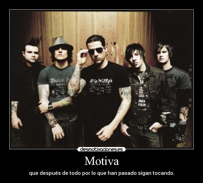 carteles avenged sevenfold motiva desmotivaciones