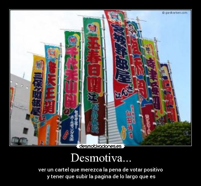 Desmotiva... -