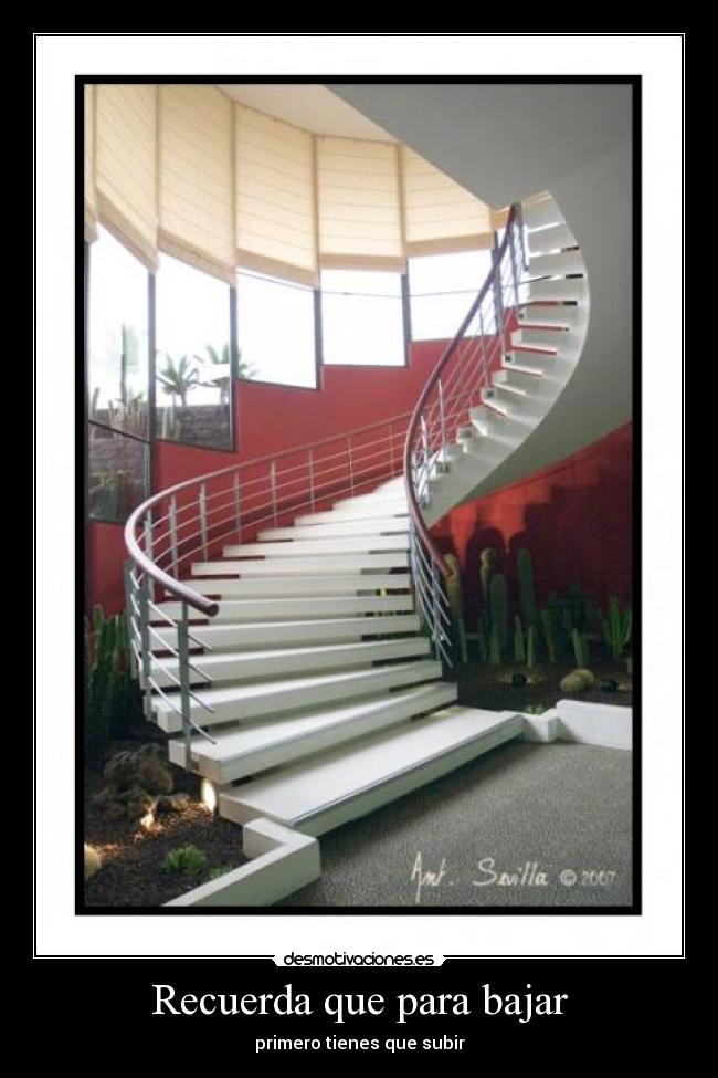 Recuerda que para bajar -