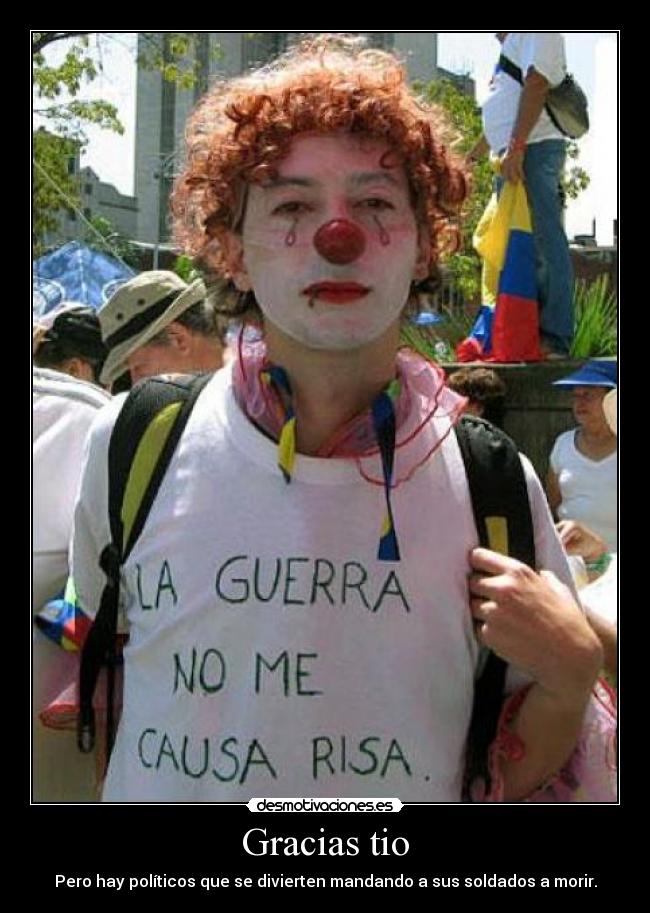 carteles gracias soldados morir desmotivaciones