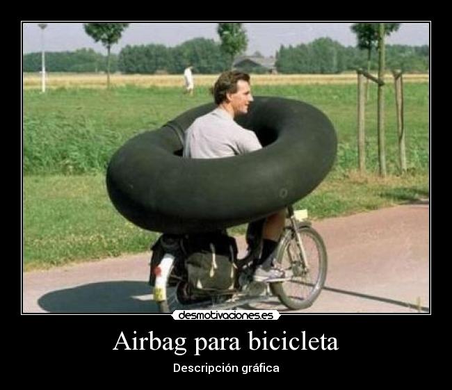 Airbag para bicicleta - Descripción gráfica