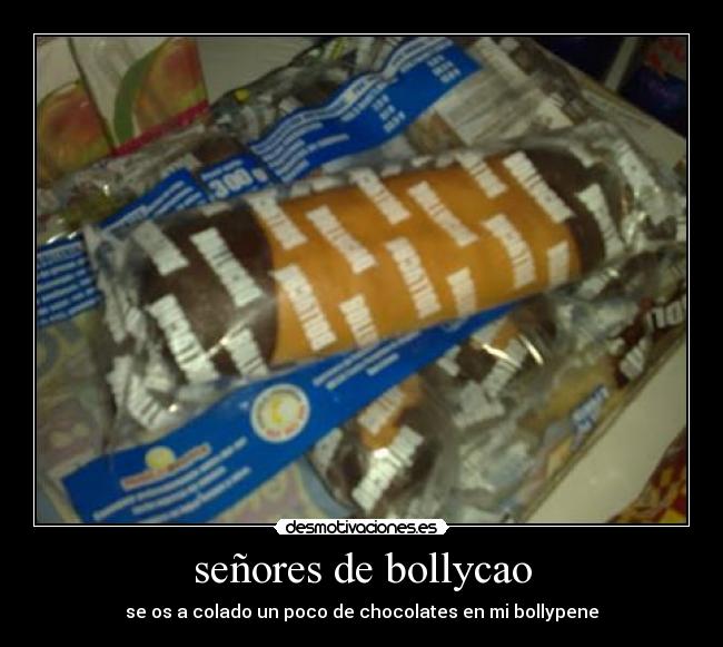 señores de bollycao - se os a colado un poco de chocolates en mi bollypene