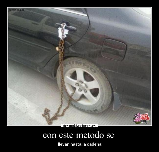 con este metodo se - llevan hasta la cadena