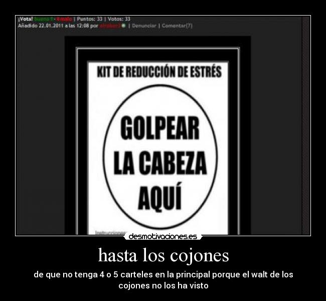 hasta los cojones - 