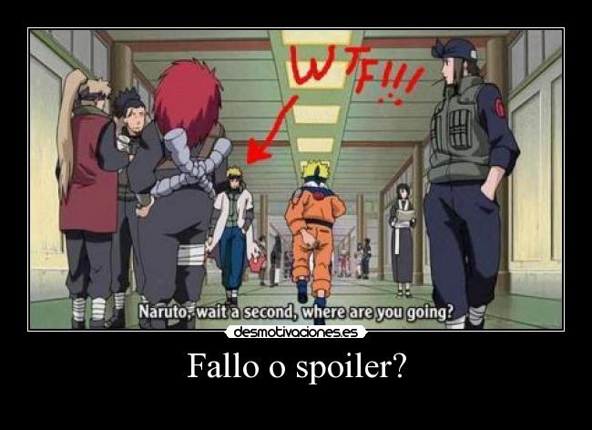 Fallo o spoiler? - 