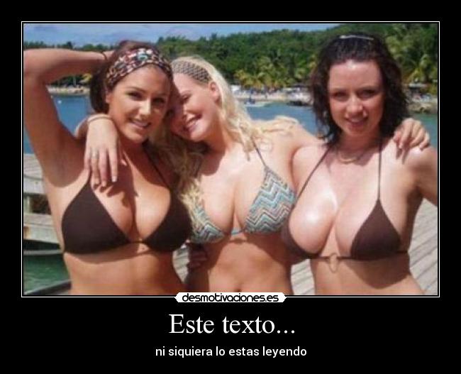 Este texto... - ni siquiera lo estas leyendo