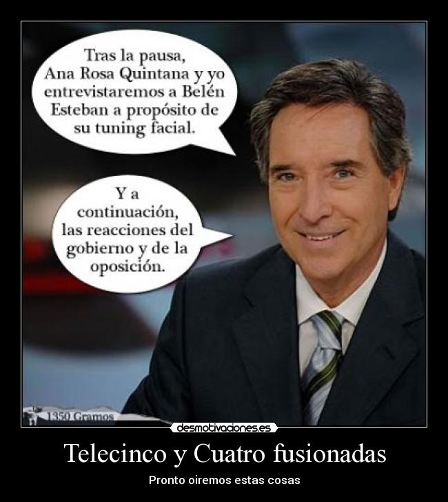 Telecinco y Cuatro fusionadas - 