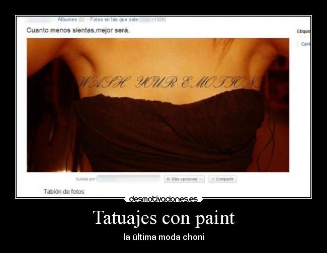 Tatuajes con paint -
