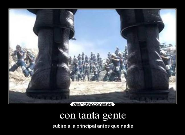 carteles con tanta gente desmotivaciones