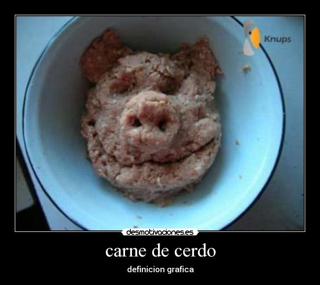 carne de cerdo - definicion grafica