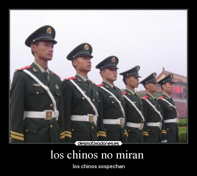 los chinos no miran  - 