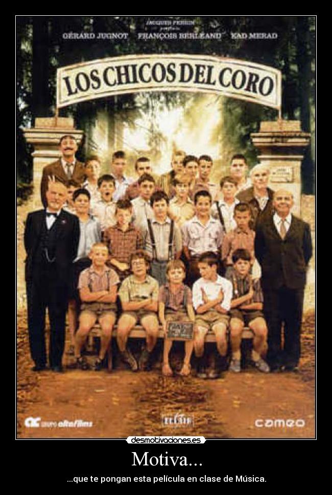 Motiva... - ...que te pongan esta película en clase de Música.
