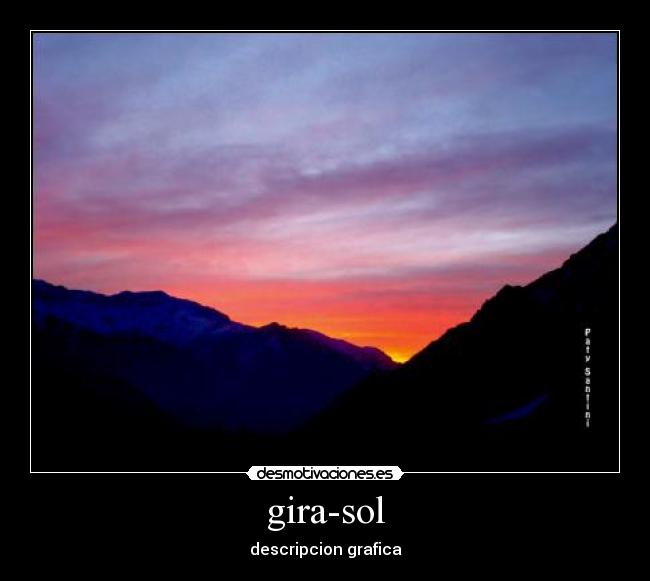 gira-sol - descripcion grafica