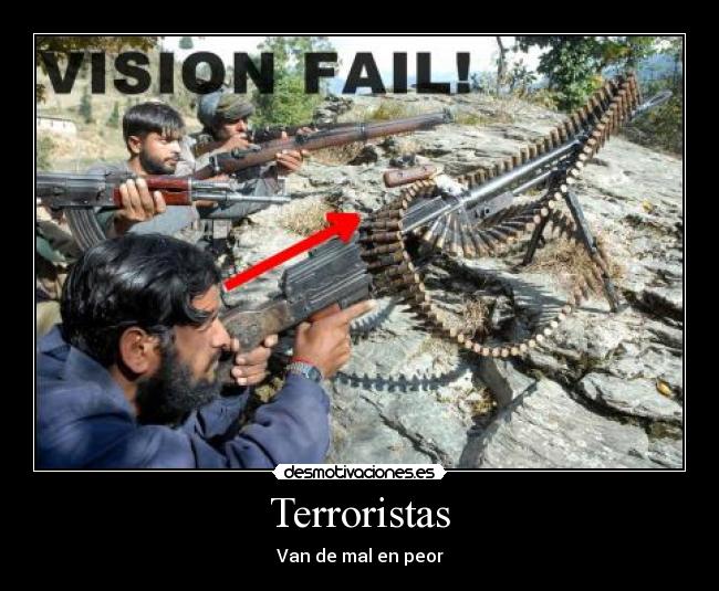 Terroristas - Van de mal en peor