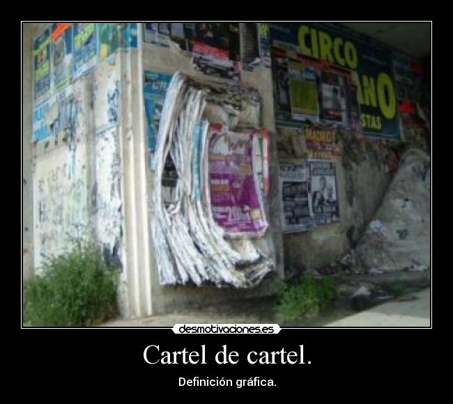 Cartel de cartel. - 