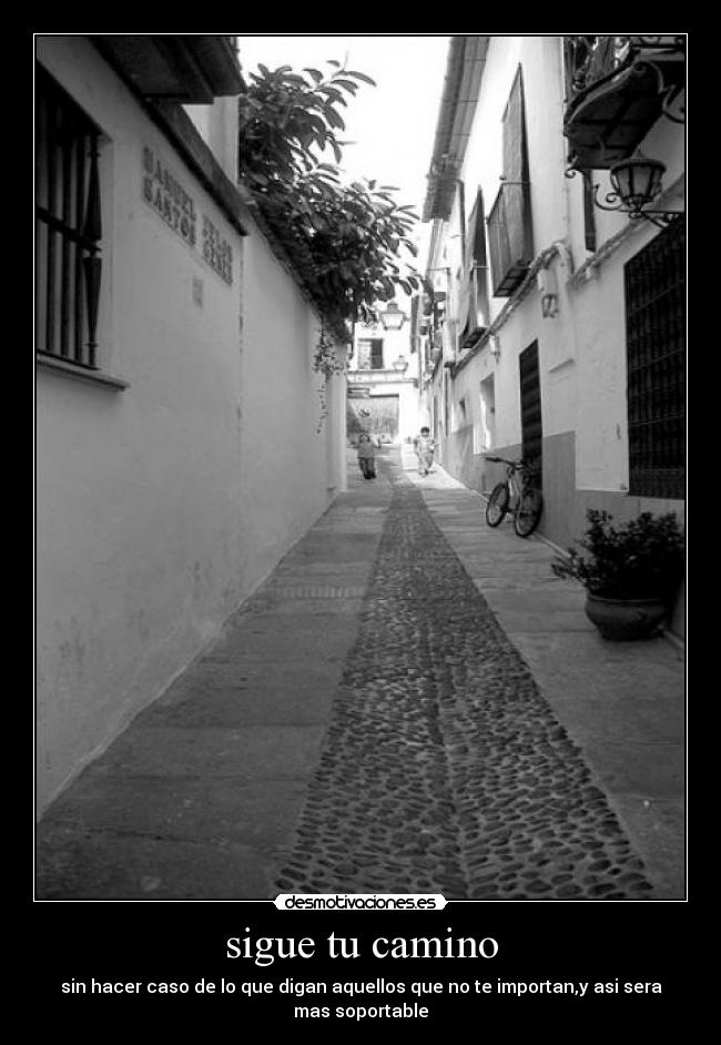 sigue tu camino -